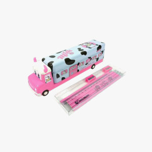 Metal Truck Pencil Box with Pencils